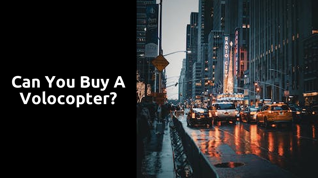 Can you buy a volocopter?